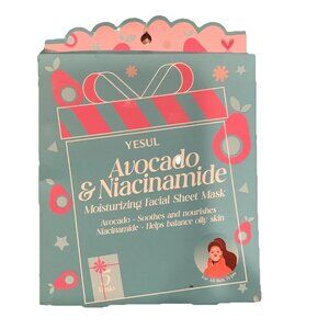 Yesul Avocado & Niacinamide Moisturizing Facial Sheet Mask, New In Box